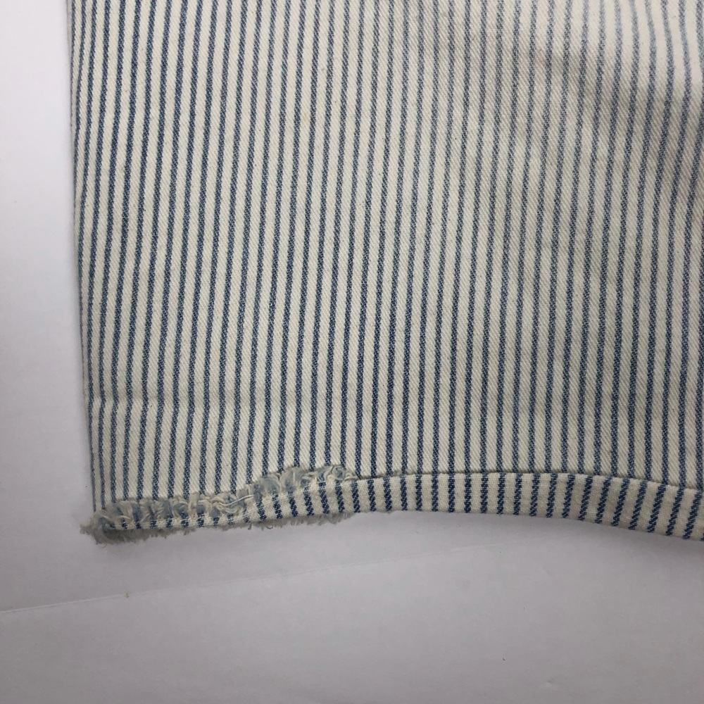 Madewell Distressed Railroad Striped Shorts - Picture 8 of 8